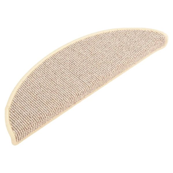 Tappetini Per Scale 15 Pz Bianchi E Marroni 56x17x3 cm - Image 3