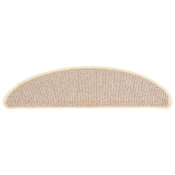 Tappetini Per Scale 15 Pz Bianchi E Marroni 56x17x3 cm - Image 4