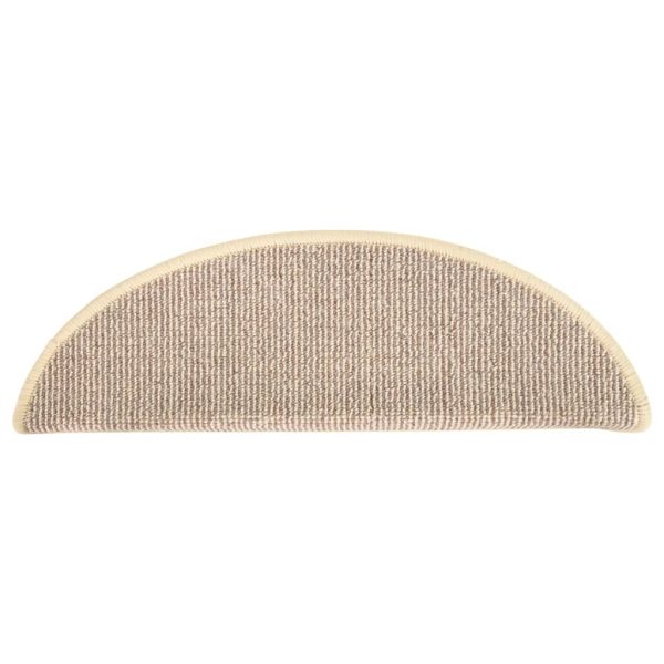 Tappetini Per Scale 15 Pz Bianchi E Marroni 56x17x3 cm - Image 5