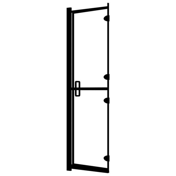 Box Doccia Pieghevole In Esg 80x140 Cm Nero - Image 6