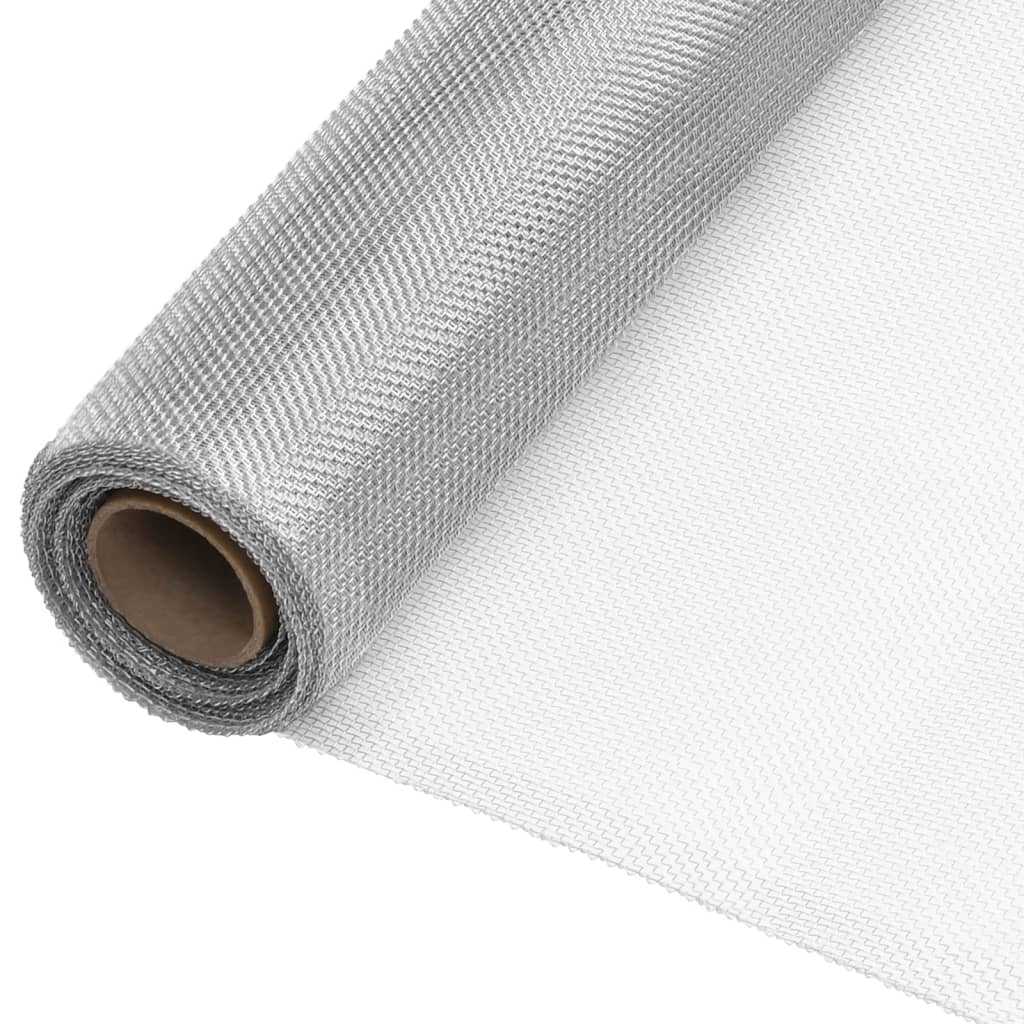 Zanzariera In Alluminio 60x500 Cm Argento