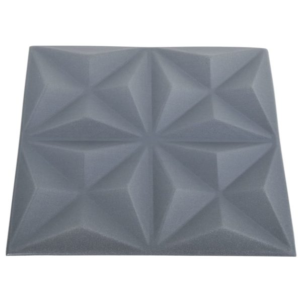 Pannelli Murali 3d 24 Pz 50x50 Cm Grigi Origami 6 m² - Image 5