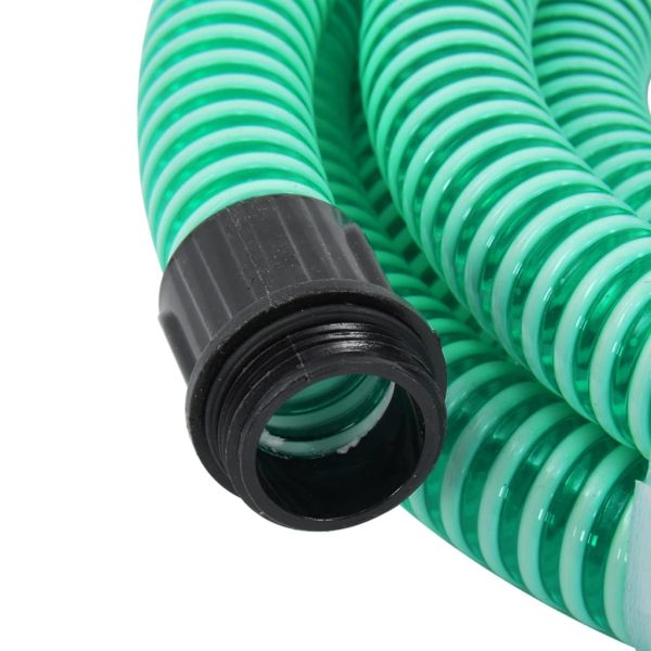 Tubo Di Aspirazione Con Raccordi In Ottone Verde 1,1" 5 M Pvc - Image 3