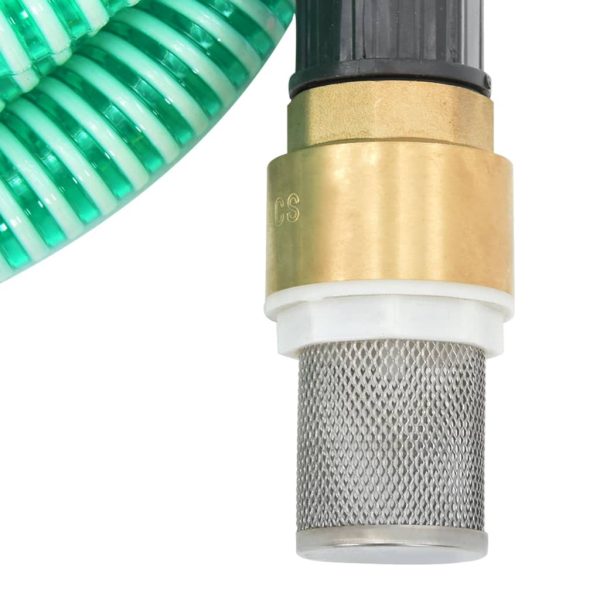 Tubo Di Aspirazione Con Raccordi In Ottone Verde 1,1" 5 M Pvc - Image 5