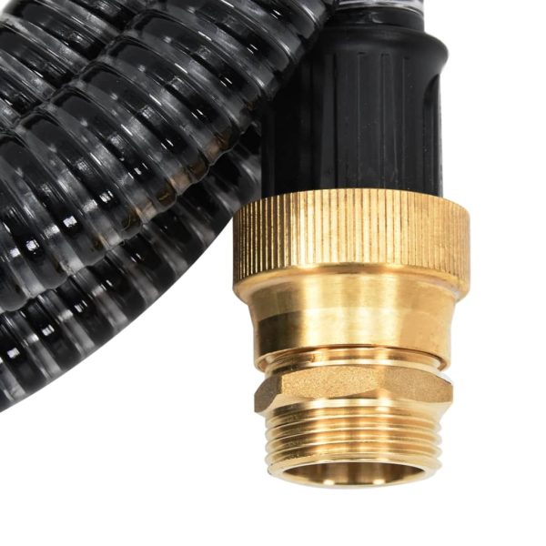 Tubo Di Aspirazione Con Connettori In Ottone 5 M 25 Mm Nero - Image 3
