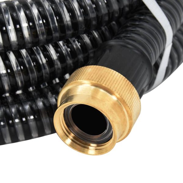 Tubo Di Aspirazione Con Connettori In Ottone 5 M 25 Mm Nero - Image 5