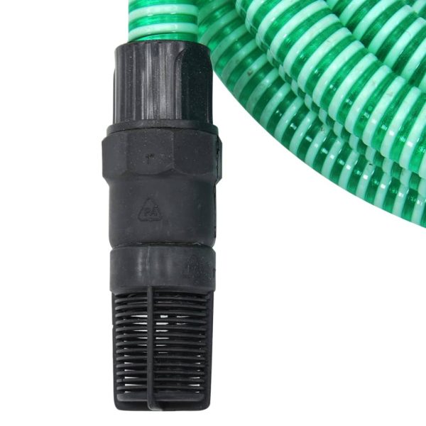 Tubo Di Aspirazione Con Raccordi In Ottone Verde 1" 7 M Pvc - Image 3
