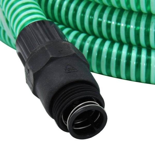 Tubo Di Aspirazione Con Raccordi In Ottone Verde 1" 7 M Pvc - Image 5