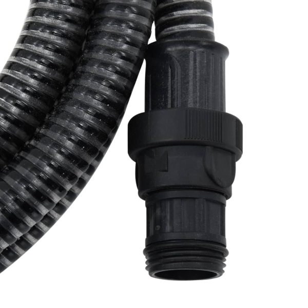 Tubo Di Aspirazione Con Raccordi In Ottone Nero 1" 10 M Pvc - Image 4