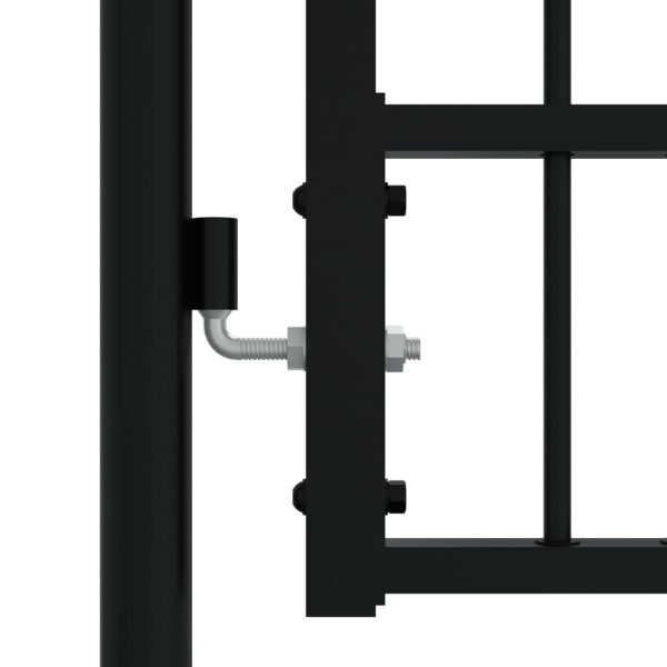 Recinzione Cancello Con Punta A Lancia Nera 305x223cm Acciaio - Image 4