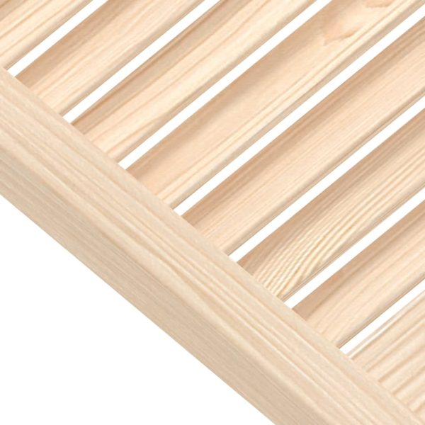 Ante Con Design A Lamelle 2 Pz 39,5x49,4 Cm In Legno Di Pino - Image 4