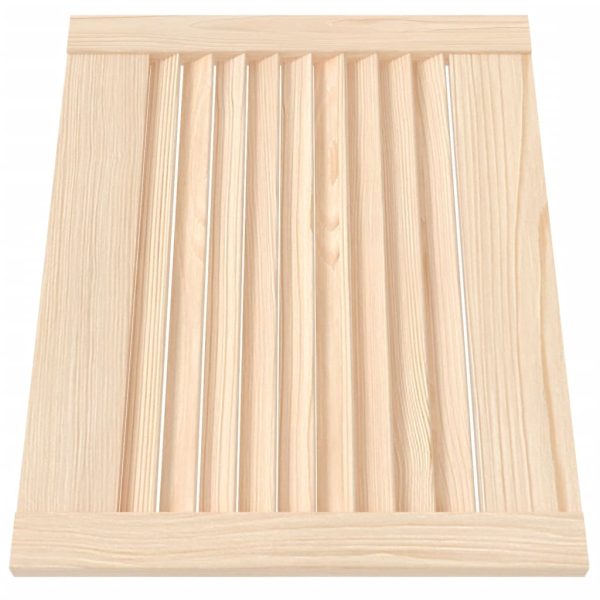 Ante Con Design A Lamelle 4 Pz 39,5x49,4 Cm In Legno Di Pino - Image 3