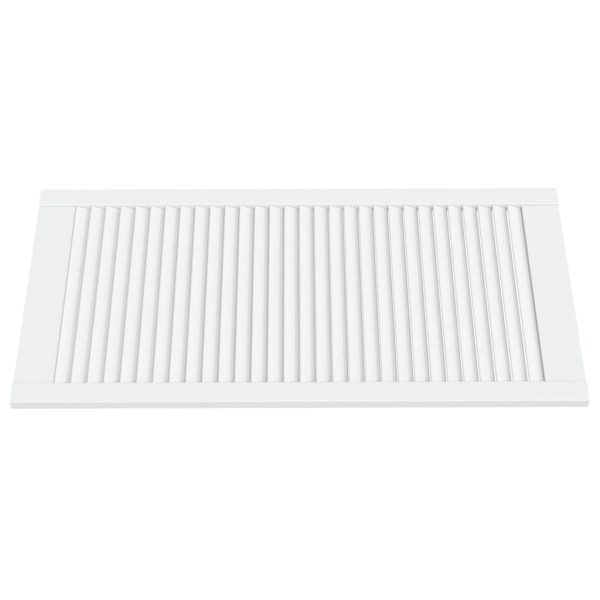 Anta A Lamelle Bianca 99,3x49,4 Cm In Legno Di Pino - Image 3