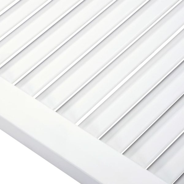 Anta A Lamelle Bianca 99,3x49,4 Cm In Legno Di Pino - Image 4