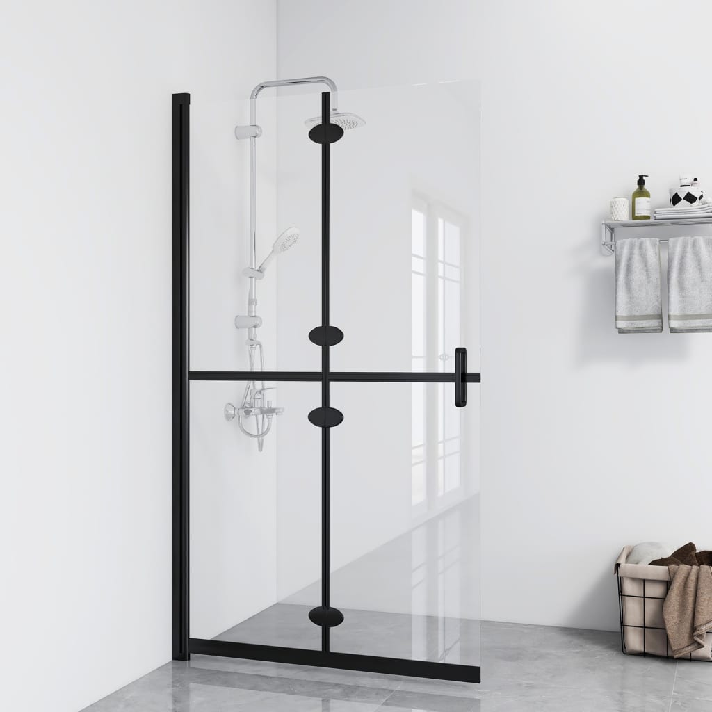 Parete Per Doccia WalK-In Pieghevole In Vetro Esg 80x190 cm