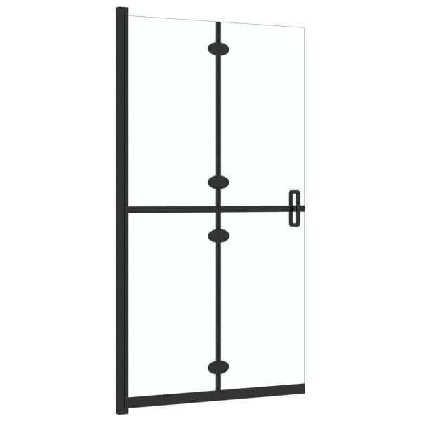 Parete Per Doccia WalK-In Pieghevole In Vetro Esg 80x190 cm - Image 4