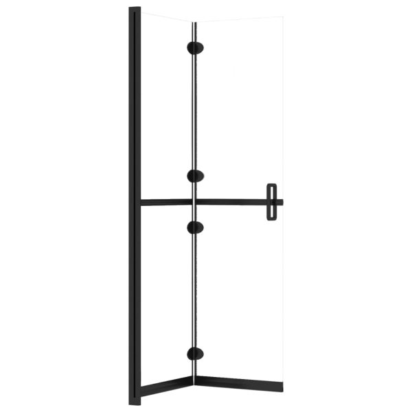 Parete Per Doccia WalK-In Pieghevole In Vetro Esg 80x190 cm - Image 5