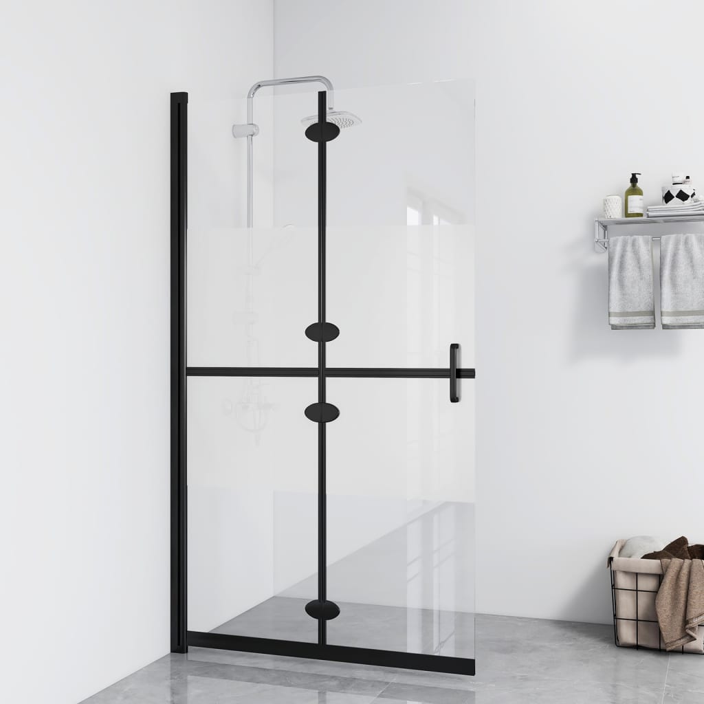 Parete Per Doccia WalK-In Pieghevole In Vetro Esg 70x190 cm