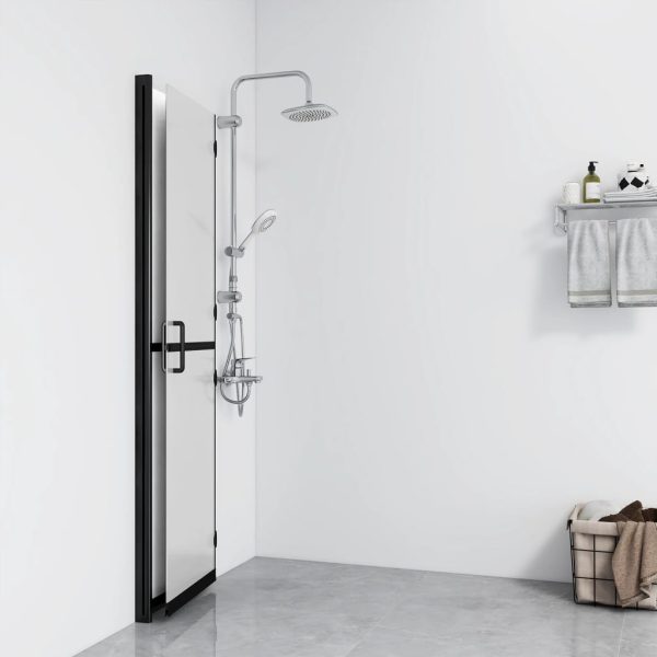 Parete Per Doccia WalK-In Pieghevole In Vetro Esg 80x190 cm - Image 3