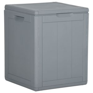 Baule Da Giardino 90 L Grigio In Rattan pp