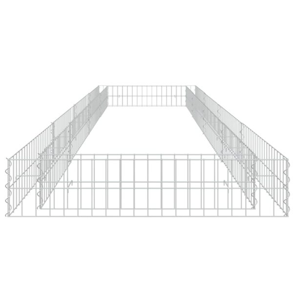Gabbione Letto Rialzato In Acciaio Zincato 400x100x20 cm - Image 4