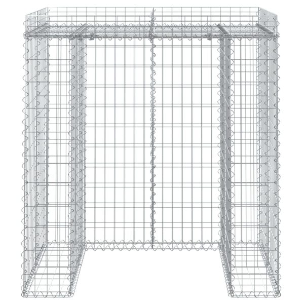 Parete Gabbioni Bidone Spazzatura 110x91x120 Cm Ferro Zincato - Image 3