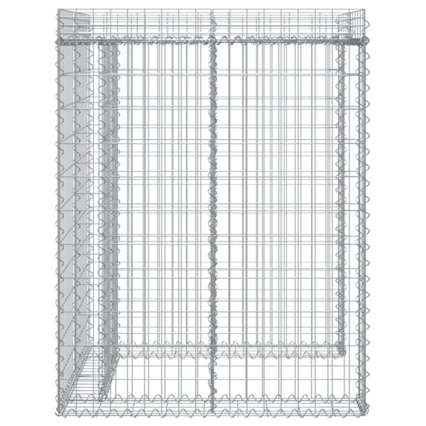 Parete Gabbioni Bidone Spazzatura 110x91x120 Cm Ferro Zincato - Image 4