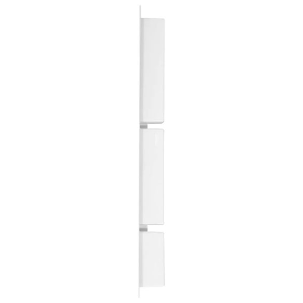 Nicchia Da Doccia Con 3 Scomparti Bianco Lucido 41x99x9 cm - Image 3