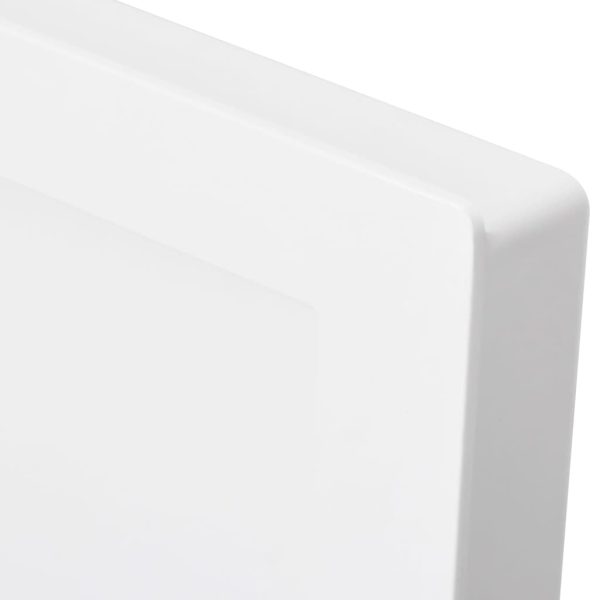 Nicchia Da Doccia Con 3 Scomparti Bianco Lucido 41x99x9 cm - Image 4