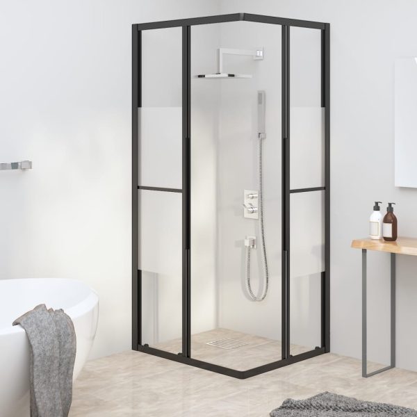 Cabina Doccia Esg Semi Smerigliato 80x70x180 Cm Nera - Image 3