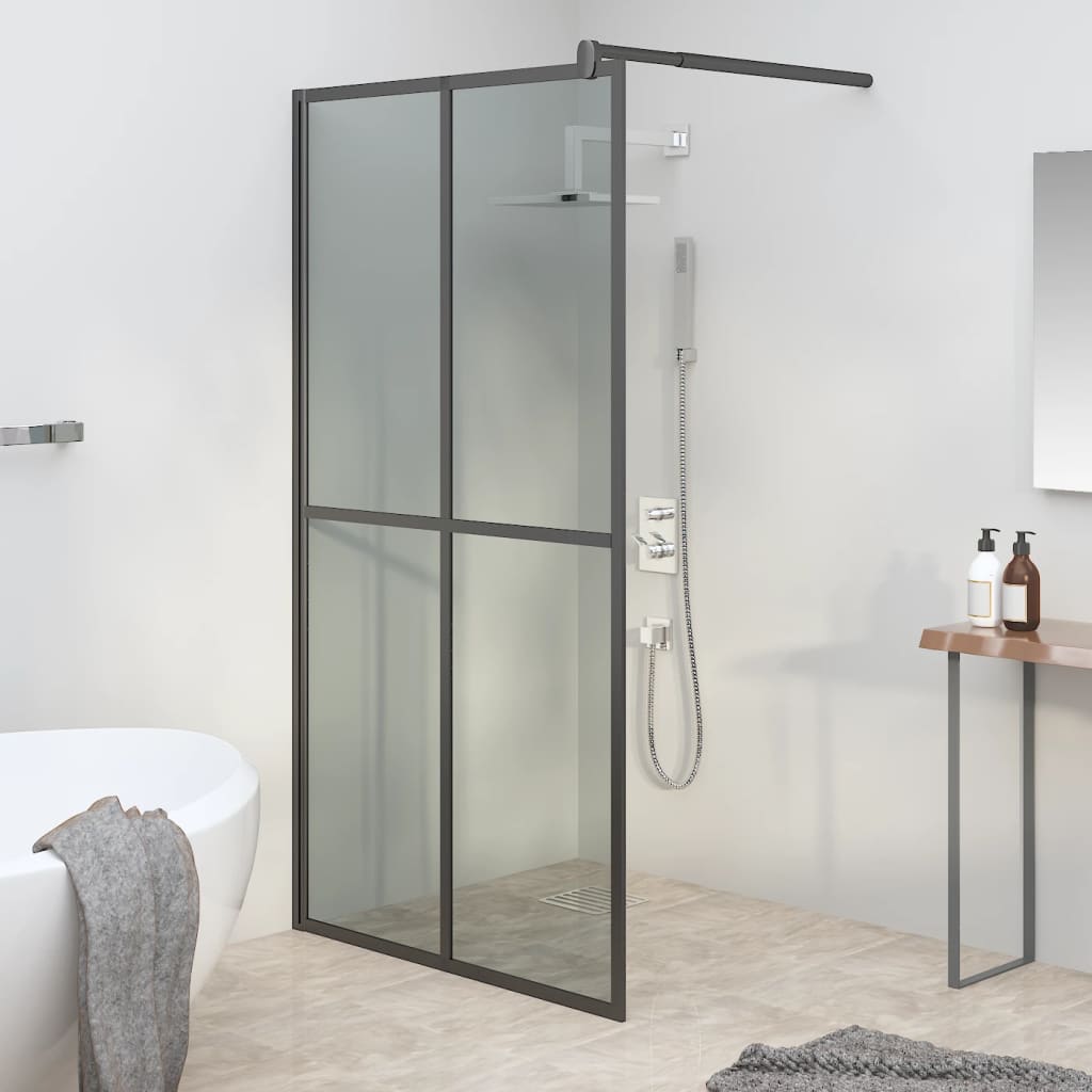 Cabina Doccia 100x195 Cm Vetro Temperato Scuro
