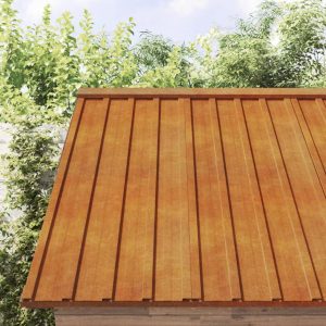 Pannelli Per Tetti 12 Pz Ruggine 80x44 Cm In Acciaio Corten