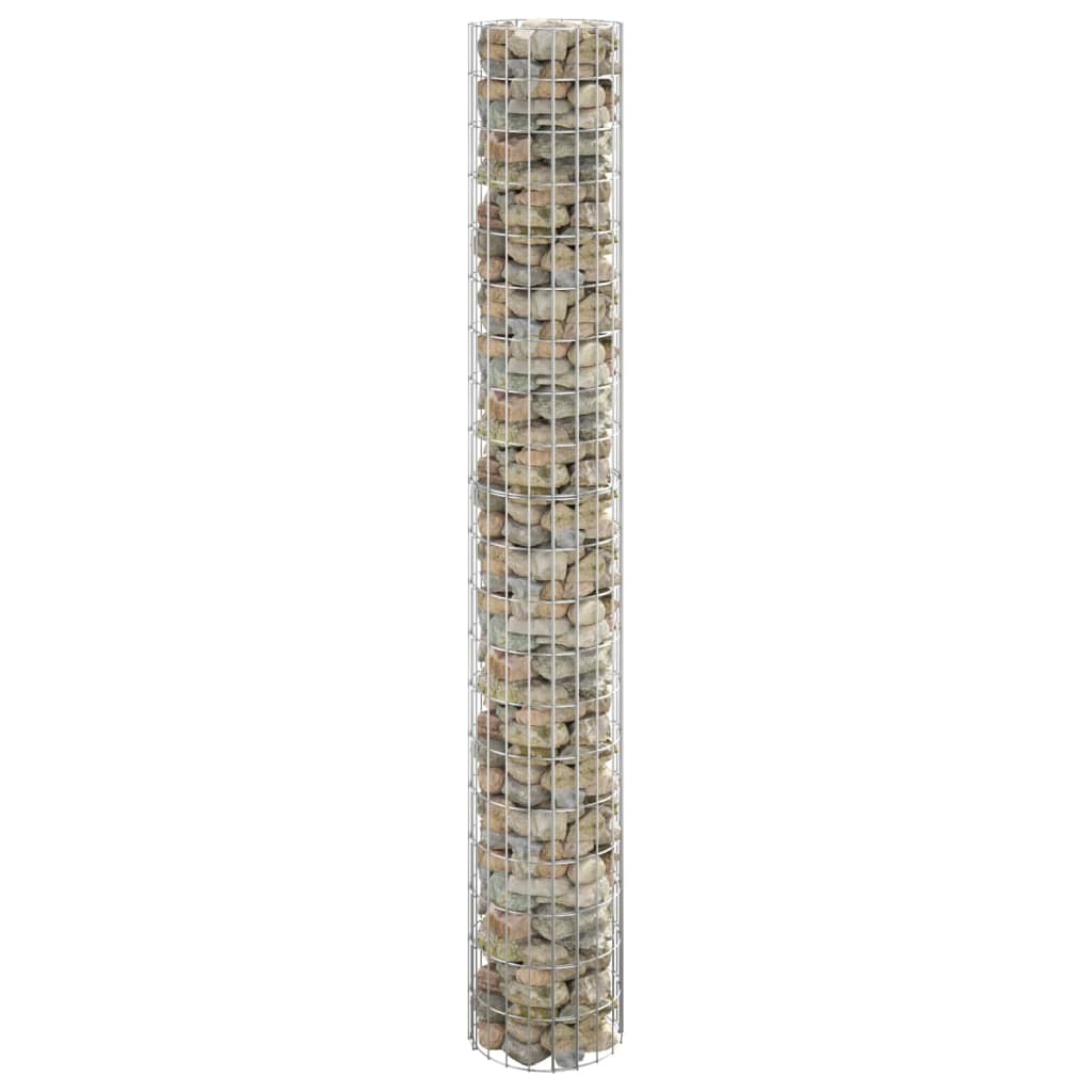 Palo Gabbione Circolare In Acciaio Zincato Ø30x200 cm