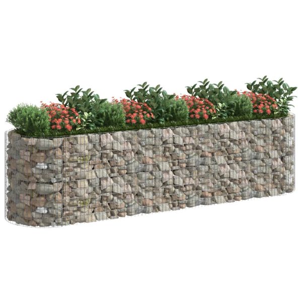 Gabbione Con Letto Rialzato In Ferro Zincato 400x100x100 cm - Image 3
