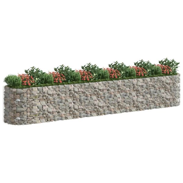 Gabbione Con Letto Rialzato In Ferro Zincato 600x100x100 cm - Image 3