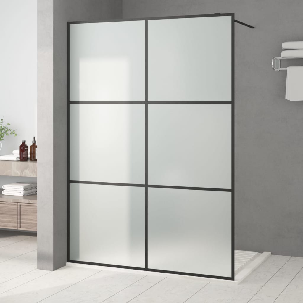 Parete Doccia Walk In 140x195 Cm Vetro Smerigliato Esg