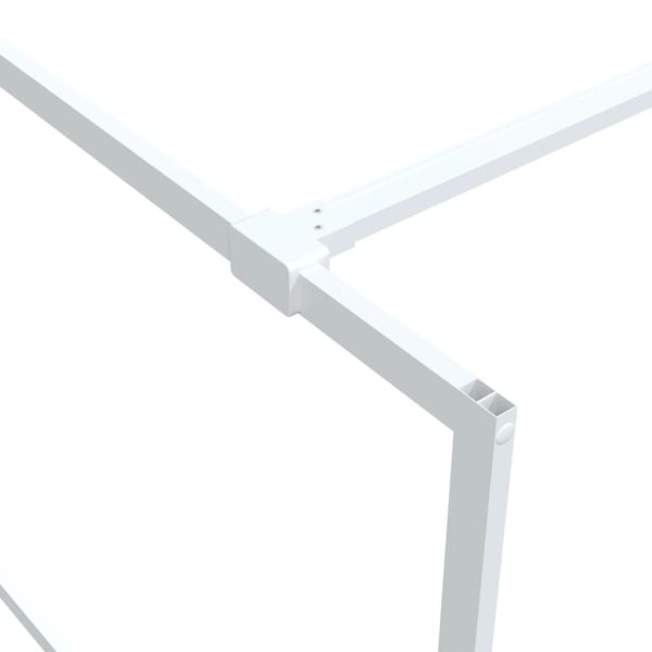 Parete Doccia Walk In Bianca 140x195 Cm Vetro Trasparente Esg - Image 6