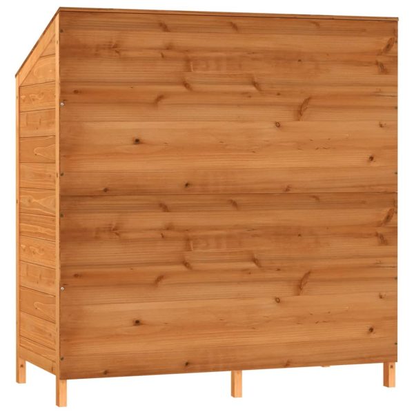 Capanno Da Giardino Marrone 102x52x112 Cm Legno Massello Abete - Image 6