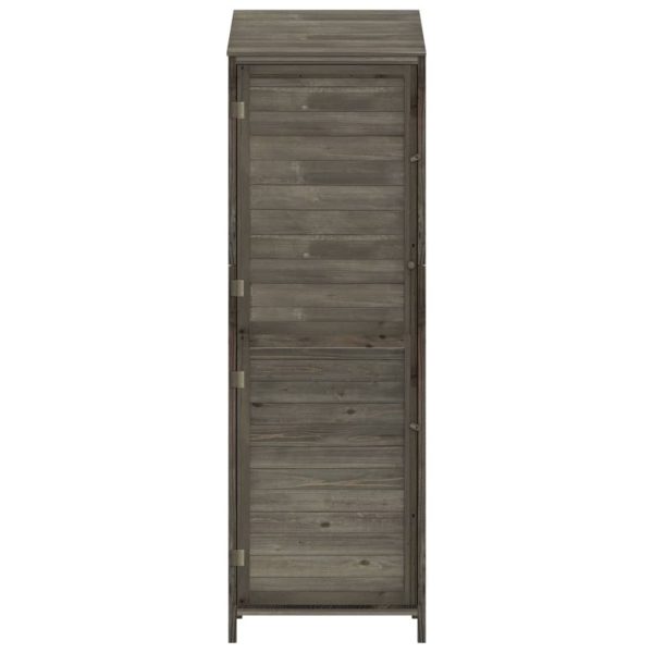 Capanno Giardino Antracite 55x52x174,5 Cm Legno Massello Abete - Image 4