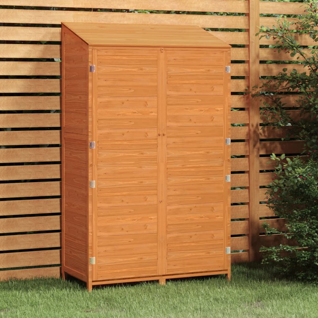 Capanno Da Giardino Marrone 102x52x174,5cm Legno Massello Abete