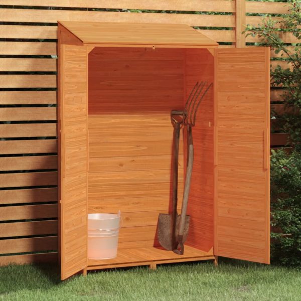 Capanno Da Giardino Marrone 102x52x174,5cm Legno Massello Abete - Image 3