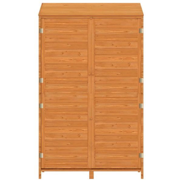 Capanno Da Giardino Marrone 102x52x174,5cm Legno Massello Abete - Image 4