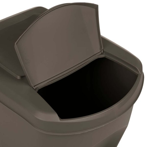 Contenitori Impilabili Per Rifiuti 3pz Grigio 75l Polipropilene - Image 6