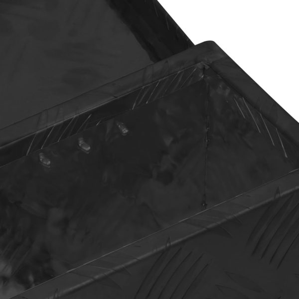 Contenitore Portaoggetti Nero 50x15x20,5 Cm In Alluminio - Image 6