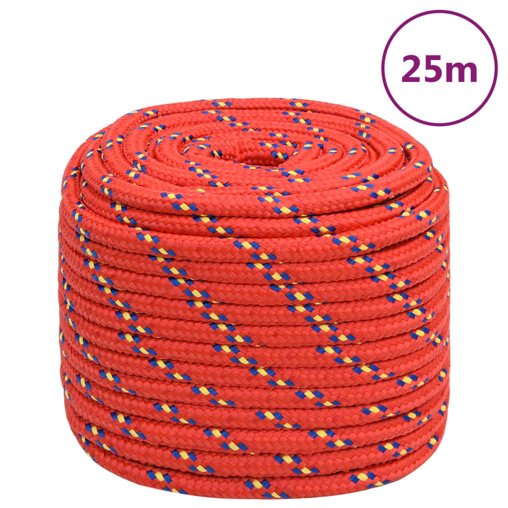 Corda Per Barca Rossa 18 Mm 25 M In Polipropilene