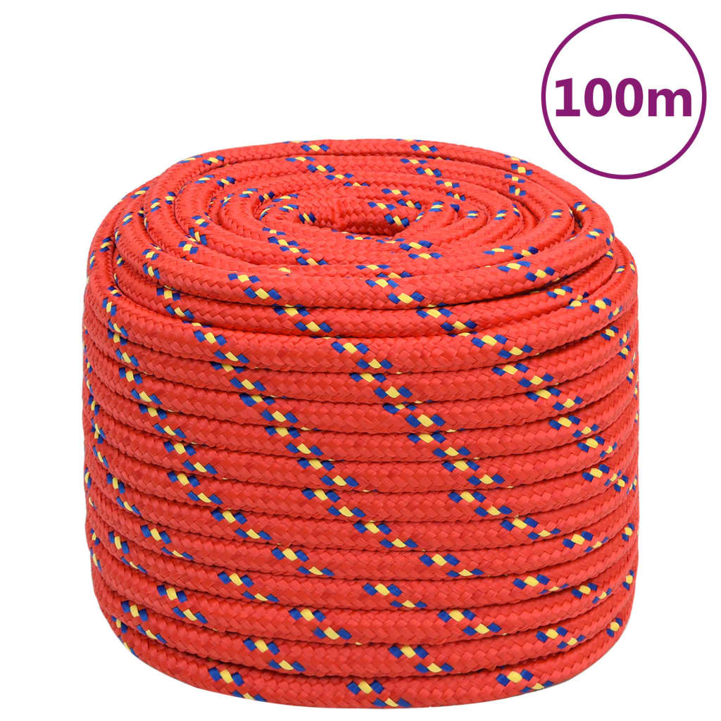 Corda Per Barca Rossa 18 Mm 100 M In Polipropilene