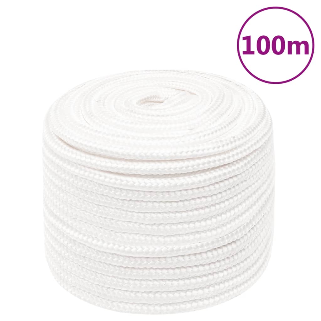 Corda Per Barca Completamente Bianca 14 Mm 100 M In Polipropilene