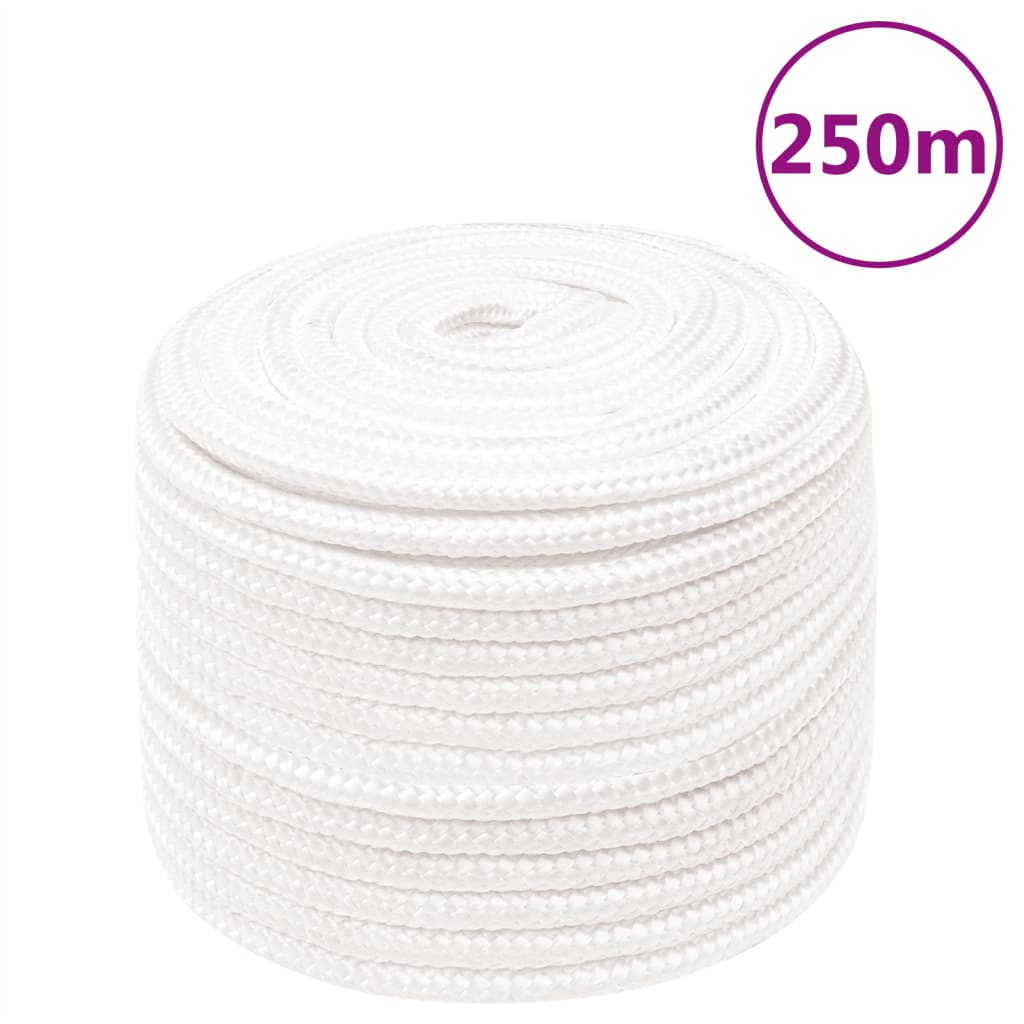 Corda Per Barca Completamente Bianca 14 Mm 250 M In Polipropilene