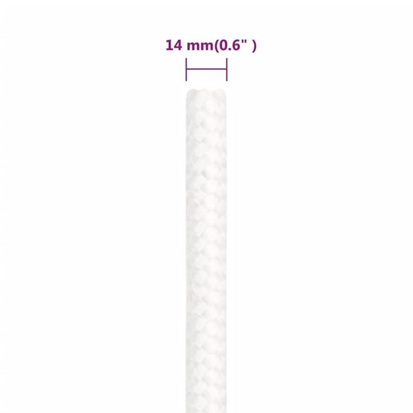 Corda Per Barca Completamente Bianca 14 Mm 250 M In Polipropilene - Image 6