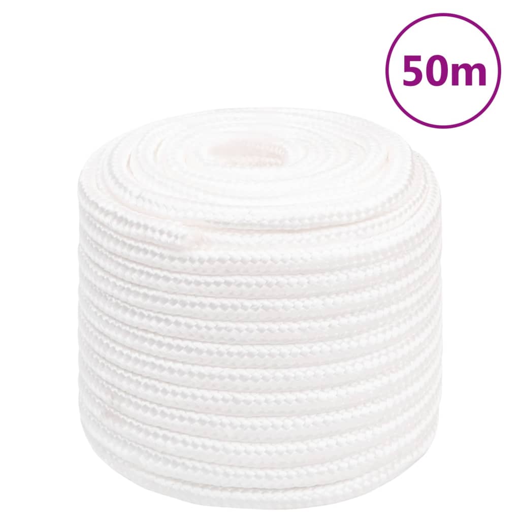 Corda Per Barca Completamente Bianca 18 Mm 50 M In Polipropilene